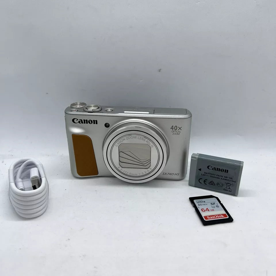 Canon PowerShot SX740 Digital Camera + 64GB SD